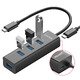 хъб HUB USB-C 4 port - 4 x USB3.0 Black - Y-3089Z01