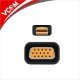 адаптер Adapter Mini DP M / VGA F Gold plated - CA335