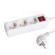 разклонител три гнезда с копче Power Board 3 SCHUKO - CE223-1.5m