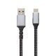 Кабел USB 3.2 Gen2 Type-C / USB AM, 10Gbps, Black - CU401M-1m