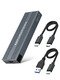 външна кутия за диск Storage Case - M.2 NVMe/SATA/NGFF M/B key - 10Gbps USB3.1 Type-C/A - CU850SN