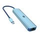 докинг станция Docking Station Type-C 6-in-1 - CUE55 - PD3.0 100W, LAN 1000Mbps, HDMI, USB3.0 x 3