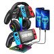 стойка за слушалки Headphone Stand - VCOM-M701S - RGB, USB HUB