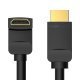 Кабел HDMI Right Angle 270 Degree v2.0 M / M 4K/60Hz Gold - 1.5M Black - AAQBG