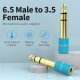 адаптер Adapter Audio 6.5mm M / 3.5mm F - Blue - VAB-S01-L