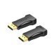 Adapter DisplayPort M / HDMI F - 4K, Black - HBPB0