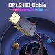 Cable - Display Port v1.2 DP M / M Black 4K 1M - HACBF