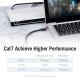 Кабел LAN SSTP Cat.7 Patch Cable - 2M Black 10Gbps - ICDBH