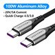 Кабел USB 2.0 Type-C to Type-C - 2.0M Black 5A Fast Charge - TAEHH
