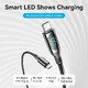 кабел USB2.0 Type-C/Type-C 100W, LED display 2m - TAYBH