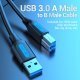 Кабел USB 3.0 AM / BM - 1.5M Black - COOBG