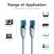 LAN UTP Cat5e Patch Cable - 0.75M Blue - VAP-A10-S075
