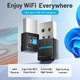 WiFi USB adapter Dual Band, 650Mbps, Black - KDSB0