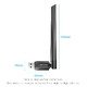 WiFi USB adapter Dual Band, 650Mbps, Black - KDTB0