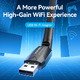 WiFi USB adapter Dual Band, 650Mbps, Black - KDTB0