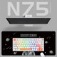 професионална геймърска механична клавиатура Professional Gaming Mechanical Keyboard N75 RGB Jelly Orange - Power Purple Switches [Tactile]