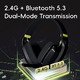 Wireless Gaming Headphones - SIREN V1 White - Bluetooth 5.3, 2.4G