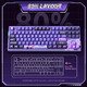 безжична геймърска механична клавиатура Wireless Gaming Mechanical Keyboard - V87 Jelly Orange - Dynamic Silver Switches [Linear]