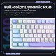 безжична геймърска механична клавиатура Wireless Gaming Mechanical Keyboard - V98 PRO V2 Black Currant - Kailh Vaporwave Switches, RGB