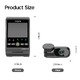 Dash Cam A229 Plus 2 Channel - 2K, HDR, Sony STARVIS 2, GPS