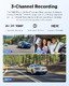 Dash Cam A229 Plus 3 Channel - 2K, HDR, Sony STARVIS 2, GPS