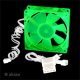 Fan 80mm Green UV Reactive Lo-noise