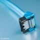 Cable SATA2 90° UV Blue 45cm SATA2-45-BLUV