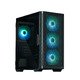 Case mATX - M4 Black - Addressable RGB, Tempered Glass, 4 fans included
