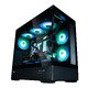 Case mATX - P30 Black - aRGB, Tempered Glass