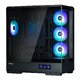 Case ATX - P50 DS Black - Digital Display, Addressable RGB