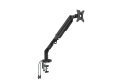 Стойка за монитор Monitor Mount - GL731 Aluminuim Black - 1 Monitor, Gas Lifter, 2 x USB3.0 - MA-GL731-U3-BK