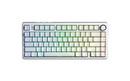 геймърска механична клавиатура Wireless Gaming Mechanical Keyboard F75HE - Black King Magnetic Switch [Linear] (English US), White
