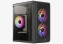 кутия Case mATX - CS-107-A-BK-v2 - 3 fans included