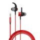 Earphones Sports RS1 - Metal Black with Mic - SOUNDPLUS-RS1-RD Earphones Sports RS1 - Metal Black with Mic - SOUNDPLUS-RS1-RD