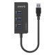 USB3.0 HUB 4 port + LAN - HR01-U3 USB3.0 HUB 4 port + LAN - HR01-U3