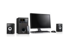 Тонколони Speakers 2.1 - A555U Radio/USB MP3/IR Remote - 56W RMS Тонколони Speakers 2.1 - A555U Radio/USB MP3/IR Remote - 56W RMS