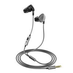 слушалки Earphones Sports P1 - Metal Gray with Mic - SOUNDPLUS-P1-GY