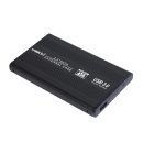 Външна кутия за харддиск External Case 2.5" SATA USB3.0 Aluminium Black