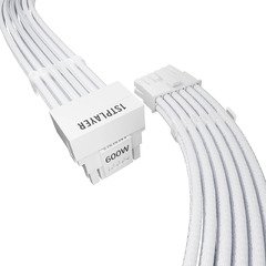 модулен кабел Custom Sleeved Modding Cable White - PCIe 5.0 12VHPWR M/M - FM2-B-WH