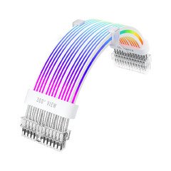 удължителен кабел Extension Modding Cable M/B 24PIN Addressable RGB White - NC24P-WH
