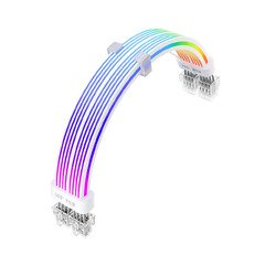 удължителен кабел Extension Modding Cable PCIe 6+2PIN Addressable RGB White - NC2-8P-WH удължителен кабел Extension Modding Cable PCIe 6+2PIN Addressable RGB White - NC2-8P-WH