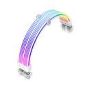 1stPlayer Extension Modding Cable PCIe 6+2PIN Addressable RGB White - NC2-8P-WH