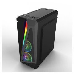 компютърна кутия Gaming Case ATX - R5 RGB Black - 3 Fans included