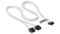 модулен кабел Modding Cable 600W White - PCIe 5.0 12VHPWR - SS-2X8P-12VHPWR-600
