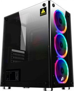 компютърна кутия Gaming Case mATX - X2 RGB - 3 Fans included компютърна кутия Gaming Case mATX - X2 RGB - 3 Fans included