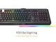 Gaming Keyboard Mechanical low-profile 104 keys - HERMES P3 RGB - Brown Switches