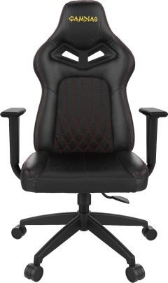 геймърски стол Gaming Chair - ACHILLES E3-L RGB Black/Red stich