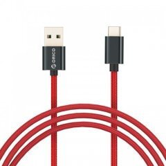Cable - USB2.0 Type A to Type-C - 5A Fast Charging, Kevlar Braided, 1m - KAC-10-RD