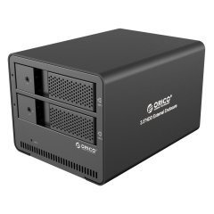 външна кутия за два диска Storage - Case - Dual Bay 3.5" Aluminium Black - 9528U3