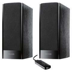 Speakers 2.0 B-56 black - cable remote